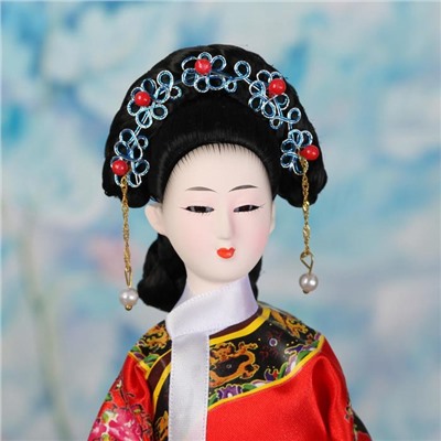 Кукла коллекционная "Китаянка в национальном платье "МИКС 28х12,5х12,5 см